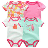 4pcs Baby Clothing 0 - 12m Bodysuits Onesies - kiddiezoom