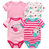 4pcs Baby Clothing 0 - 12m Bodysuits Onesies - kiddiezoom