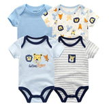 4pcs Baby Clothing 0 - 12m Bodysuits Onesies - kiddiezoom