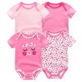 4pcs Baby Clothing 0 - 12m Bodysuits Onesies - kiddiezoom