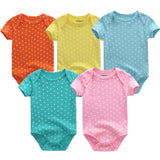 2024 Cotton Baby Bodysuits Clothing 5pcs Set