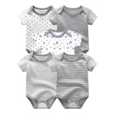 Baby Girls Bodysuits 5pcs Set Clothing 2024