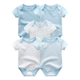 Baby Girls Bodysuits 5pcs Set Clothing 2024