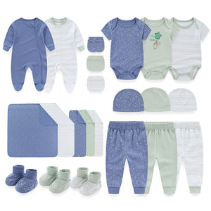 Lot de 22 tenues et ensembles pour bébés de 0 à 3 mois, vêtements pour nouveau-nés en coton, cadeau