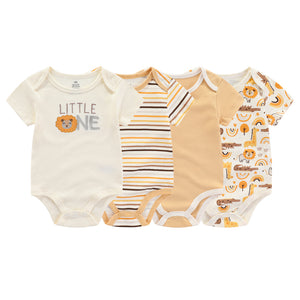 Baby Bodysuits Lion 4pcs Set Newborn Shirt