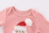 Baby Christmas Long Sleeved Bodysuits+Pants+Hat