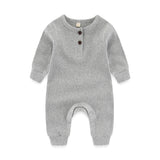 Baby Girls Rompers Ribbed Jumpsuits