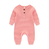 Baby Girls Rompers Ribbed Jumpsuits