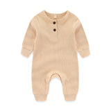 Baby Girls Rompers Ribbed Jumpsuits