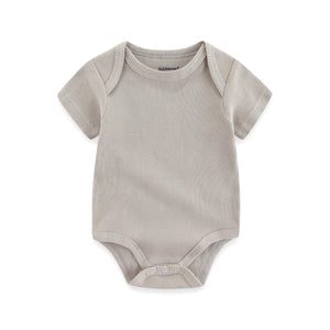 New Baby Bodysuits Ribbed Solid