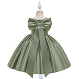 Baby Girls Formal Dresses Bow Birthday Occasion Dresses