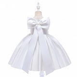 Baby Girls Formal Dresses Bow Birthday Occasion Dresses