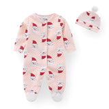 Christmas Baby Rompers+Hats Kids Onesies