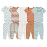 Baby 5 Pack Bodysuits + 5 Pack Pants Outfits - kiddiezoom