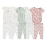 Baby 5 Pack Bodysuits + 5 Pack Pants Outfits - kiddiezoom