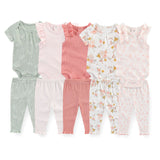 Baby 5 Pack Bodysuits + 5 Pack Pants Outfits - kiddiezoom