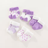 Baby 5 - Pack Non - Sliding Cotton Socks - kiddiezoom