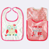 Baby Bibs Cartoon Toddler Baby Waterproof Feeding Towel - kiddiezoom