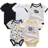 Baby Bodysuits 5pcs Sets Clothing - kiddiezoom