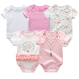 Baby Bodysuits 5pcs Sets Clothing - kiddiezoom