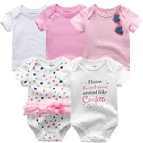 Baby Bodysuits 5pcs Sets Clothing - kiddiezoom