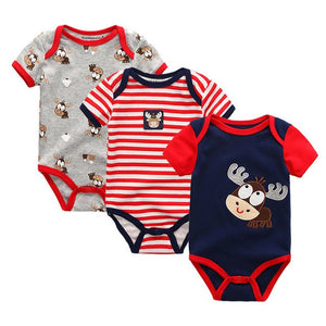 Baby Bodysuits Clothes 2024 Christmas Boy Girl - kiddiezoom