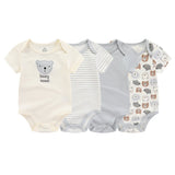 Baby Bodysuits Lion 4pcs Set Newborn Shirt - kiddiezoom