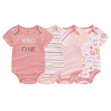 Baby Bodysuits Lion 4pcs Set Newborn Shirt - kiddiezoom