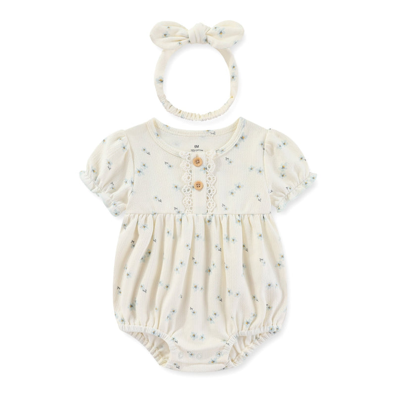 Baby Bodysuits+Hat Girls 2pcs Set Outfit - kiddiezoom
