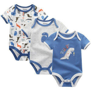 Baby Boys Bodysuits 3Pcs Newborn Set - kiddiezoom