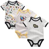 Baby Boys Bodysuits 3Pcs Newborn Set - kiddiezoom