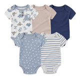 Baby Boys Clothes Newborn Rompers 5 Pack - kiddiezoom