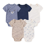 Baby Boys Clothes Newborn Rompers 5 Pack - kiddiezoom