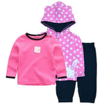 Baby Boys Cotton Bodysuits+Pants+Coat Sports Toddler - kiddiezoom