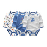 Baby Boys&Girls Bodysuit Long Sleeve 3/6pcs Set - kiddiezoom