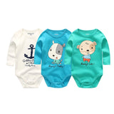 Baby Boys&Girls Bodysuit Long Sleeve 3/6pcs Set - kiddiezoom