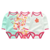 Baby Boys&Girls Bodysuit Long Sleeve 3/6pcs Set - kiddiezoom