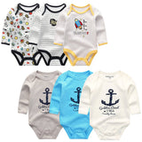 Baby Boys&Girls Bodysuit Long Sleeve 3/6pcs Set - kiddiezoom