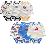 Baby Boys&Girls Bodysuit Long Sleeve 3/6pcs Set - kiddiezoom