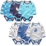 Baby Boys&Girls Bodysuit Long Sleeve 3/6pcs Set - kiddiezoom