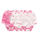 Baby Boys&Girls Bodysuit Long Sleeve 3/6pcs Set - kiddiezoom