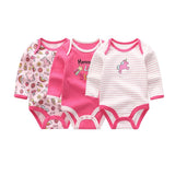 Baby Boys&Girls Bodysuit Long Sleeve 3/6pcs Set - kiddiezoom