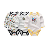 Baby Boys&Girls Bodysuit Long Sleeve 3/6pcs Set - kiddiezoom