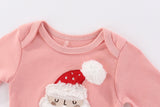 Baby Christmas Long Sleeved Bodysuits+Pants+Hat - kiddiezoom