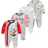 Baby Clothes Rompers 2024 Unisex Kids Long Sleeve 3/4pcs - kiddiezoom