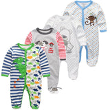 Baby Clothes Rompers 2024 Unisex Kids Long Sleeve 3/4pcs - kiddiezoom