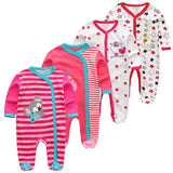 Baby Clothes Rompers 2024 Unisex Kids Long Sleeve 3/4pcs - kiddiezoom