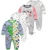 Baby Clothes Rompers 2024 Unisex Kids Long Sleeve 3/4pcs - kiddiezoom