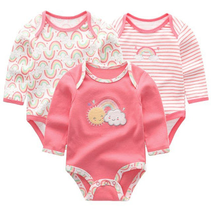 Baby Clothing 2024 Girl Bodysuits Long Sleeve - kiddiezoom