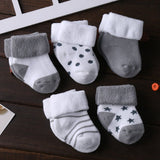 Baby Cute Kids Socks Winter Spring Hot 5PCS - kiddiezoom